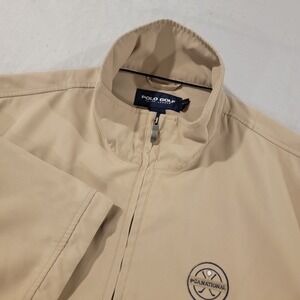 Ralph Lauren Polo Golf Windbreaker Men's Large Short Sleeve 1/4 Zip PGA National